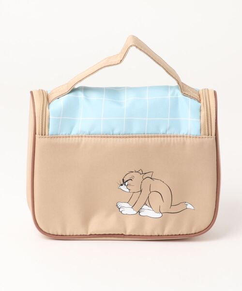 Tom＆Jerry（トムアンドジェリー）の「【公式】トムとジェリー　TOM＆JERRY×Flapper トラベルポーチ（ポーチ・レディース・ベージュ/ピンク・FREE）」の3枚目の写真