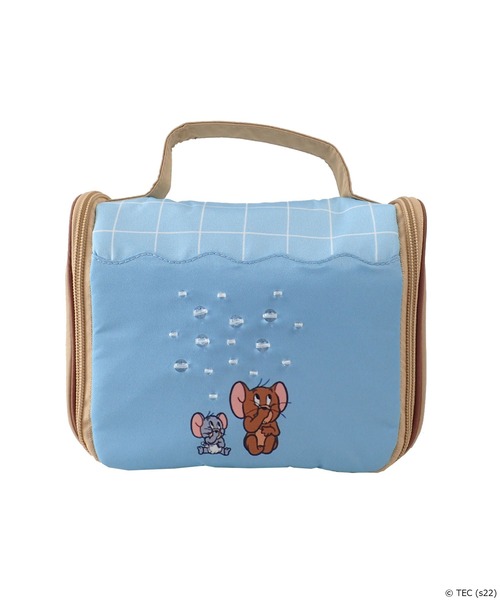 Tom＆Jerry（トムアンドジェリー）の「【公式】トムとジェリー　TOM＆JERRY×Flapper トラベルポーチ（ポーチ・レディース・ベージュ/ピンク・FREE）」の5枚目の写真