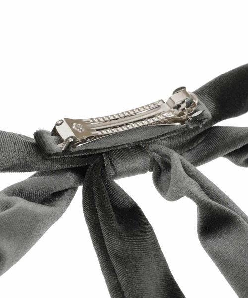 31 Sons de mode（トランテアン　ソン　ドゥ　モード）の「ベロアバレッタ（バレッタ/ヘアクリップ・レディース・ブラック/グリーン・フリー）」の11枚目の写真