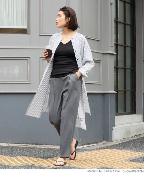 coca(coca)(コカ)の「ランダムリブ2wayタンク(タンクトップ・レディース・アイボリー/ブラック/グリーン・S/M/L)」の13枚目の写真