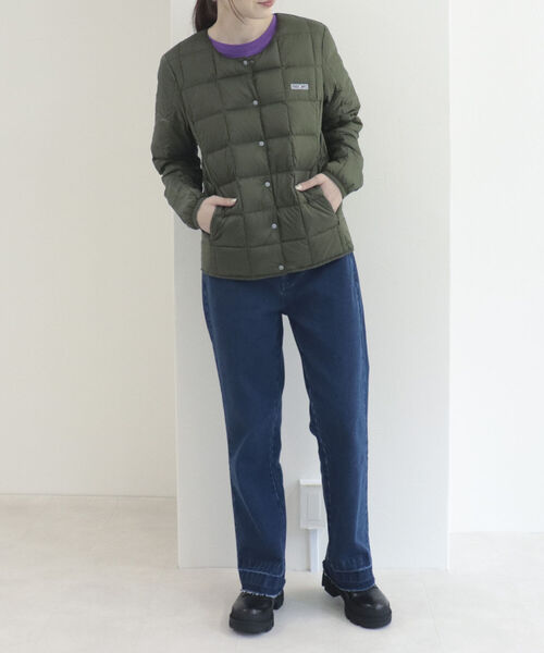 TAION（タイオン）の「【別注】【TAION×FREDY】インナーダウン（ダウンジャケット/コート・レディース・オフホワイト/ベージュ/カーキ/ラベンダー/ブラック・L/M）」の15枚目の写真