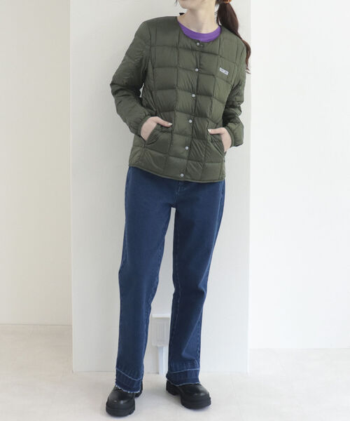 TAION（タイオン）の「【別注】【TAION×FREDY】インナーダウン（ダウンジャケット/コート・レディース・オフホワイト/ベージュ/カーキ/ラベンダー/ブラック・L/M）」の16枚目の写真