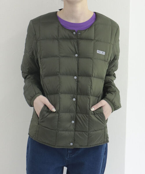 TAION（タイオン）の「【別注】【TAION×FREDY】インナーダウン（ダウンジャケット/コート・レディース・オフホワイト/ベージュ/カーキ/ラベンダー/ブラック・L/M）」の17枚目の写真