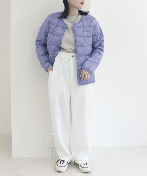 TAION（タイオン）の「【別注】【TAION×FREDY】インナーダウン（ダウンジャケット/コート・レディース・オフホワイト/ベージュ/カーキ/ラベンダー/ブラック・L/M）」の20枚目の写真