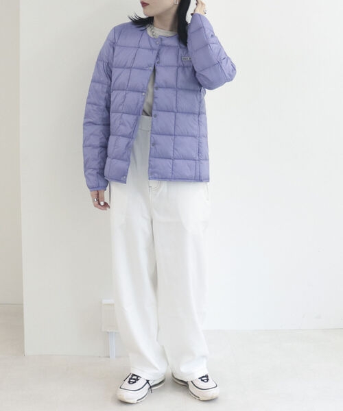 TAION（タイオン）の「【別注】【TAION×FREDY】インナーダウン（ダウンジャケット/コート・レディース・オフホワイト/ベージュ/カーキ/ラベンダー/ブラック・L/M）」の21枚目の写真