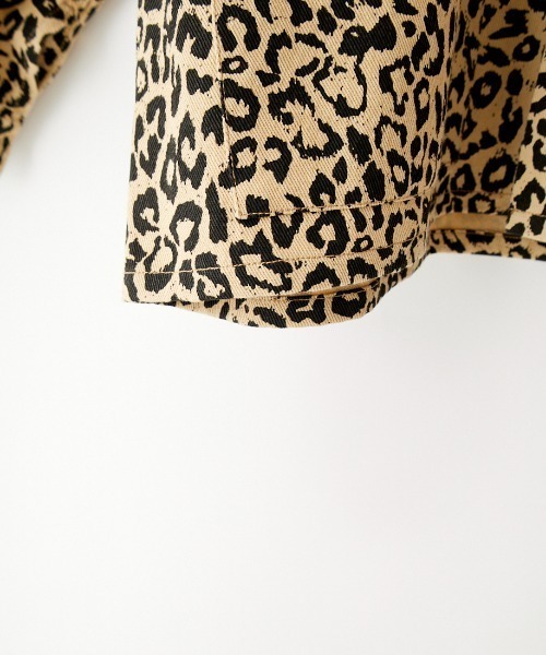 UNIVERSAL OVERALL（ユニバーサルオーバーオール）の「[UNIVERSAL OVERALL/ユニバーサルオーバーオール] 別注 カバーオールジャケット（カバーオール・レディース・ブラック/レオパード/ワンウォッシュ・M/L）」の22枚目の写真