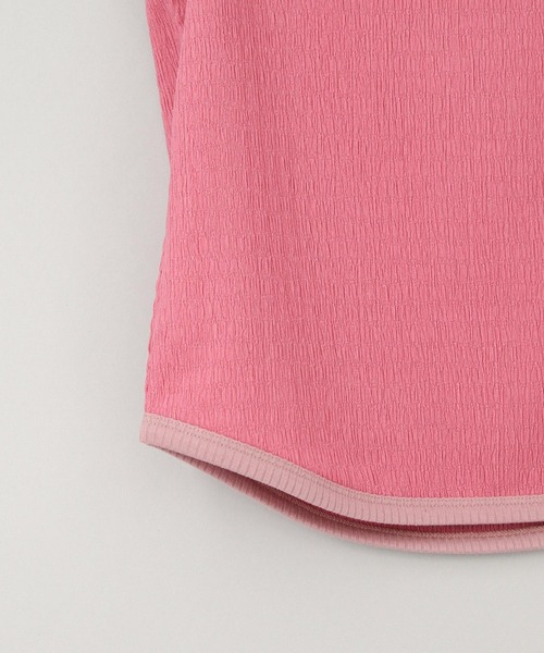 CLOCHE（クロシェ）の「楊柳カットタンク（Tシャツ/カットソー・レディース・ブラック/ピンク・FREE）」の6枚目の写真