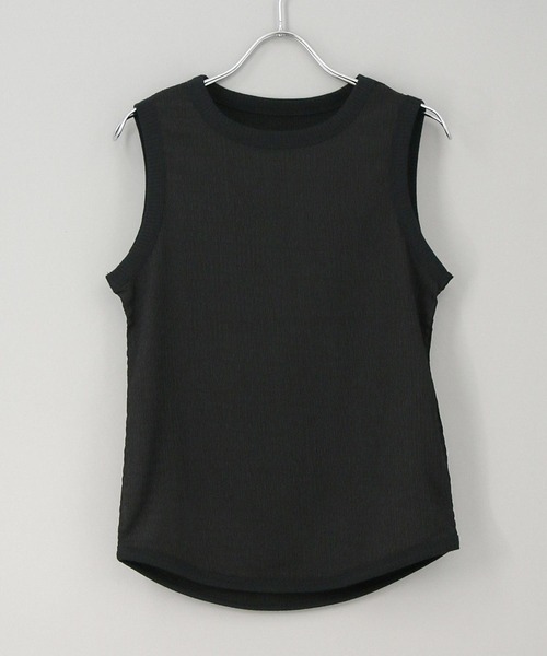 CLOCHE（クロシェ）の「楊柳カットタンク（Tシャツ/カットソー・レディース・ブラック/ピンク・FREE）」の16枚目の写真