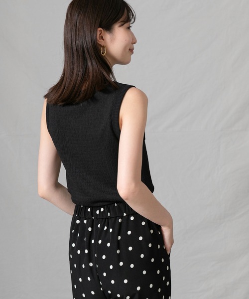 CLOCHE（クロシェ）の「楊柳カットタンク（Tシャツ/カットソー・レディース・ブラック/ピンク・FREE）」の11枚目の写真