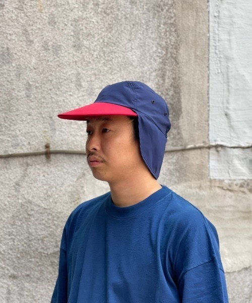 MANASTASH(マナスタッシュ)の「FAZZRA/ファズラ NYLON EAR CAP ナイロンイヤーキャップ(キャップ・メンズ・ブラック/ベージュ/ネイビー/ターコイズブルー系・F)」の3枚目の写真