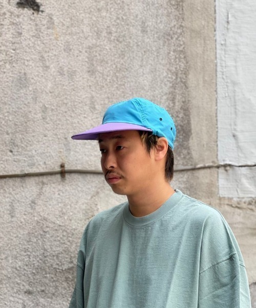 MANASTASH(マナスタッシュ)の「FAZZRA/ファズラ NYLON EAR CAP ナイロンイヤーキャップ(キャップ・メンズ・ブラック/ベージュ/ネイビー/ターコイズブルー系・F)」の6枚目の写真