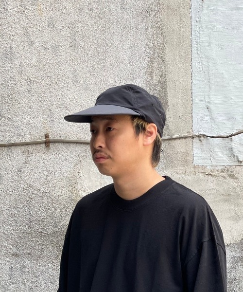 MANASTASH(マナスタッシュ)の「FAZZRA/ファズラ NYLON EAR CAP ナイロンイヤーキャップ(キャップ・メンズ・ブラック/ベージュ/ネイビー/ターコイズブルー系・F)」の7枚目の写真