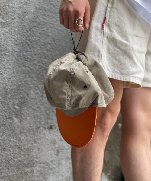 MANASTASH(マナスタッシュ)の「FAZZRA/ファズラ NYLON EAR CAP ナイロンイヤーキャップ(キャップ・メンズ・ブラック/ベージュ/ネイビー/ターコイズブルー系・F)」の12枚目の写真