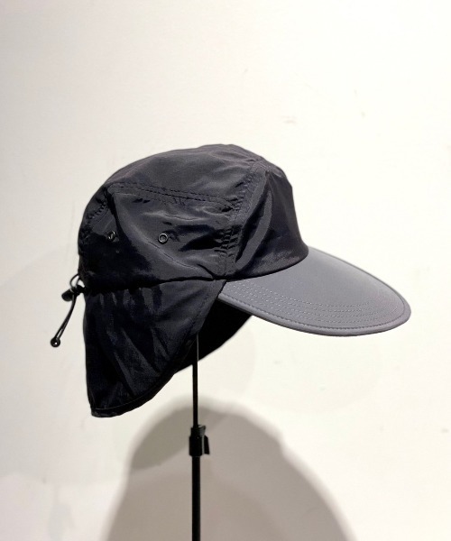 MANASTASH(マナスタッシュ)の「FAZZRA/ファズラ NYLON EAR CAP ナイロンイヤーキャップ(キャップ・メンズ・ブラック/ベージュ/ネイビー/ターコイズブルー系・F)」の20枚目の写真