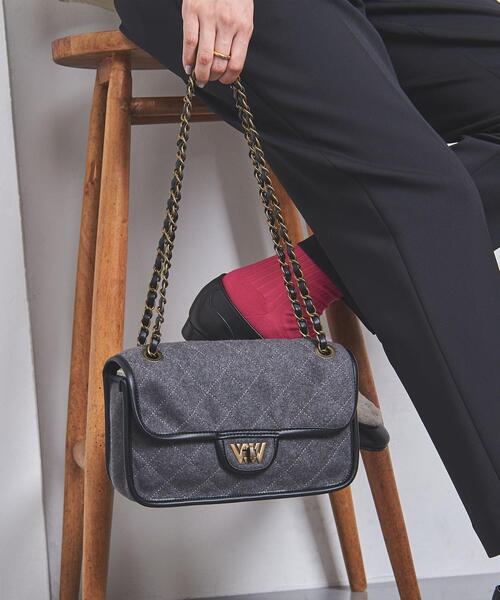 THE RERACS（ザ・リラクス）の「【別注】＜THE RE:LUXE THE RERACS×WACCOWACCO＞チェーンショルダーバッグ（ショルダーバッグ・レディース・ブラック/ベージュ/ダークグレー・FREE）」の3枚目の写真