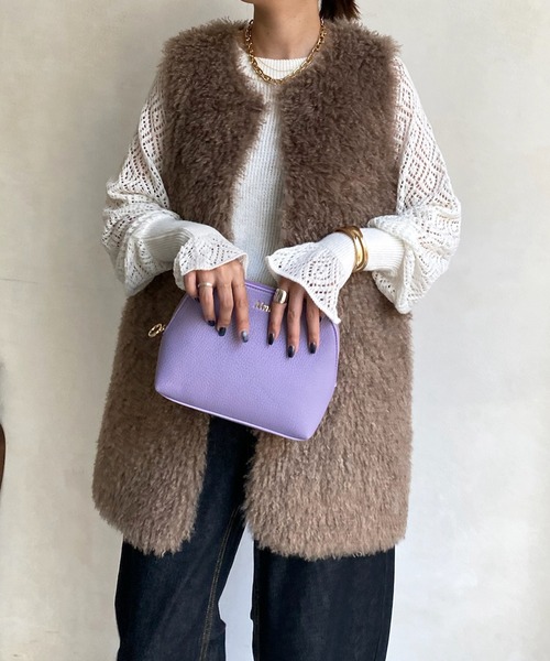 DouDou（ドゥドゥ）の「【AgAwd/アガウド】【WEB限定】カフスデザインシアーニット（ニット/セーター・レディース・ブラック/ホワイト/ブルー・FREE）」の20枚目の写真