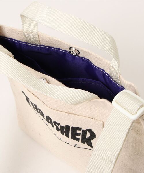 THRASHER（スラッシャー）の「THRASHER スラッシャー コットンキャンバス ショルダーバッグ（ショルダーバッグ・メンズ・ホワイト系その他2/ホワイト系その他4/ホワイト系その他/ホワイト系その他3・FREE）」の14枚目の写真