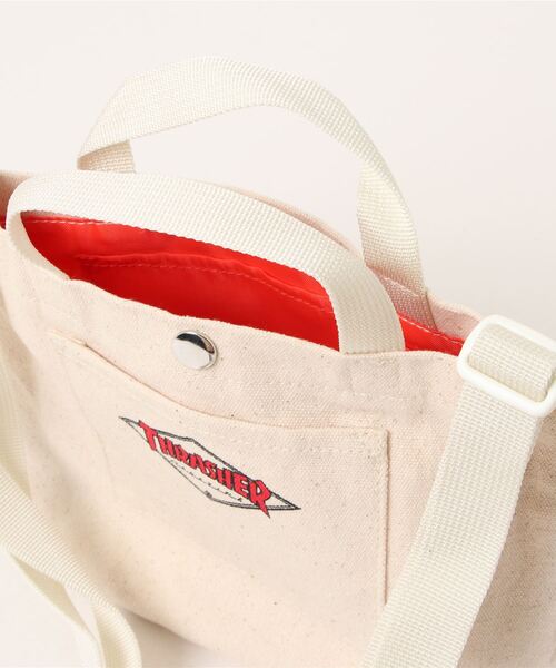 THRASHER（スラッシャー）の「THRASHER スラッシャー コットンキャンバス ショルダーバッグ（ショルダーバッグ・メンズ・ホワイト系その他2/ホワイト系その他4/ホワイト系その他/ホワイト系その他3・FREE）」の16枚目の写真