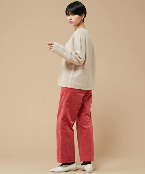 Lourmarin(ルールマラン)の「【ふんわり暖かいカシミヤ混ホールガーメントボートネックプルオーバー】(ニット/セーター・レディース・サンドベージュ/ピンク/サックスブルー/モカ・FREE)」の20枚目の写真