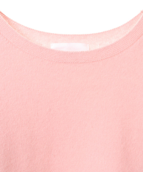 Lourmarin(ルールマラン)の「【ふんわり暖かいカシミヤ混ホールガーメントボートネックプルオーバー】(ニット/セーター・レディース・サンドベージュ/ピンク/サックスブルー/モカ・FREE)」の18枚目の写真