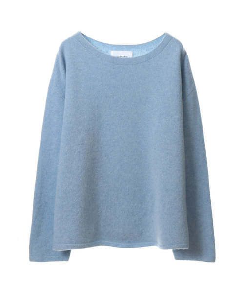 Lourmarin(ルールマラン)の「【ふんわり暖かいカシミヤ混ホールガーメントボートネックプルオーバー】(ニット/セーター・レディース・サンドベージュ/ピンク/サックスブルー/モカ・FREE)」の10枚目の写真