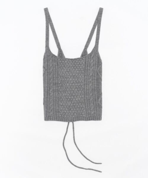 THE Dallas（ザ・ダラス）の「【The Dallas/(ザ ダラス)】 ツイストビスチェ（Tシャツ/カットソー・レディース・グレー・1）」の2枚目の写真