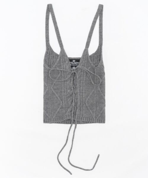 THE Dallas（ザ・ダラス）の「【The Dallas/(ザ ダラス)】 ツイストビスチェ（Tシャツ/カットソー・レディース・グレー・1）」の3枚目の写真