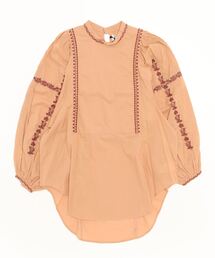 FLOWER LINE EMB DRESS