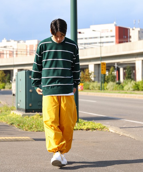 ZIP FIVE（ジップファイブ）の「【ZIP FIVE】ジャガードボーダーニットセーター（ニット/セーター・メンズ・ブラック/ネイビー/グリーン/アイボリー・X-LARGE/LARGE/MEDIUM）」の15枚目の写真