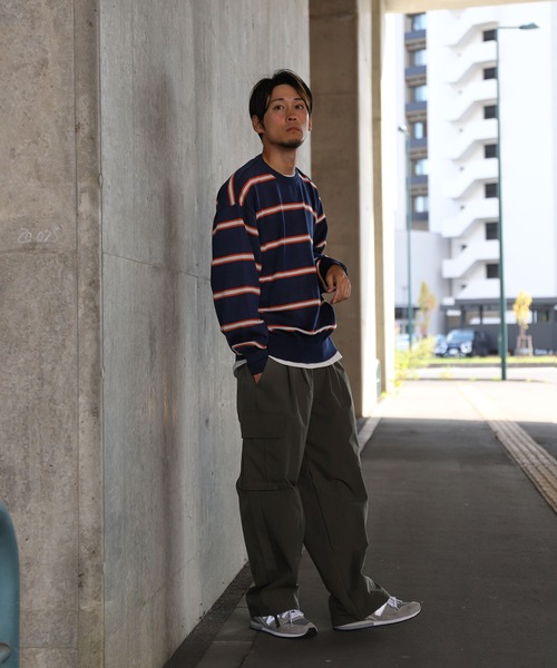 ZIP FIVE（ジップファイブ）の「【ZIP FIVE】ジャガードボーダーニットセーター（ニット/セーター・メンズ・ブラック/ネイビー/グリーン/アイボリー・X-LARGE/LARGE/MEDIUM）」の19枚目の写真