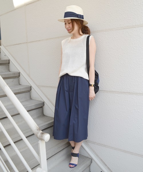 Khaju（カージュ）の「Khaju: ガウチョパンツ□（その他パンツ・レディース・ネイビー/ライトグレー/キャメル/ライトオリーブ・ONE SIZE）」の16枚目の写真