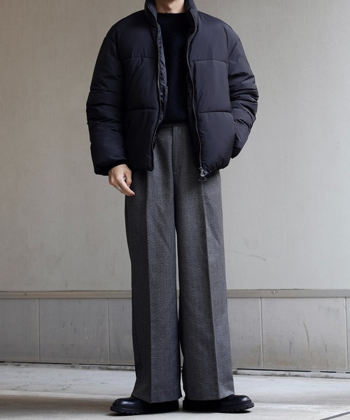 CALLNE】Double Zip padded Jacket/ダブルジップ 中綿ジャケット