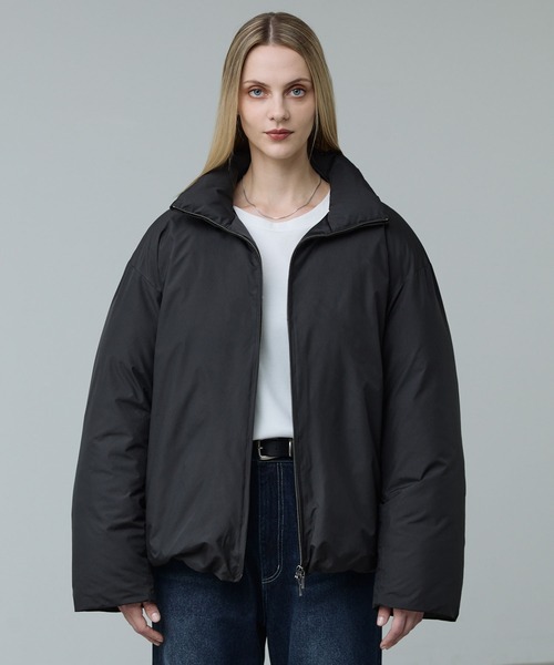 セール】【CALLNE】Double Zip padded Jacket/ダブルジップ中綿