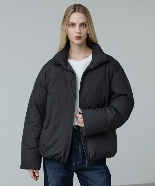 セール】【CALLNE】Double Zip padded Jacket/ダブルジップ中綿