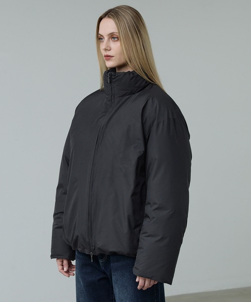 セール】【CALLNE】Double Zip padded Jacket/ダブルジップ中綿