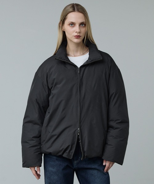 セール】【CALLNE】Double Zip padded Jacket/ダブルジップ中綿