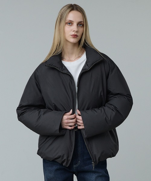 CALLNE（カルネ）の「【CALLNE】Double Zip padded Jacket/ダブルジップ中綿ジャケット(シームレス)（ダウンジャケット/コート・メンズ・ライトグレー/ブラック・M/L）」の10枚目の写真