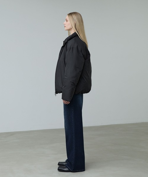 CALLNE（カルネ）の「【CALLNE】Double Zip padded Jacket/ダブルジップ中綿ジャケット(シームレス)（ダウンジャケット/コート・メンズ・ライトグレー/ブラック・M/L）」の13枚目の写真