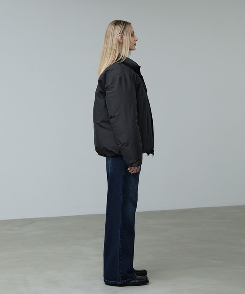 CALLNE（カルネ）の「【CALLNE】Double Zip padded Jacket/ダブルジップ中綿ジャケット(シームレス)（ダウンジャケット/コート・メンズ・ライトグレー/ブラック・M/L）」の14枚目の写真