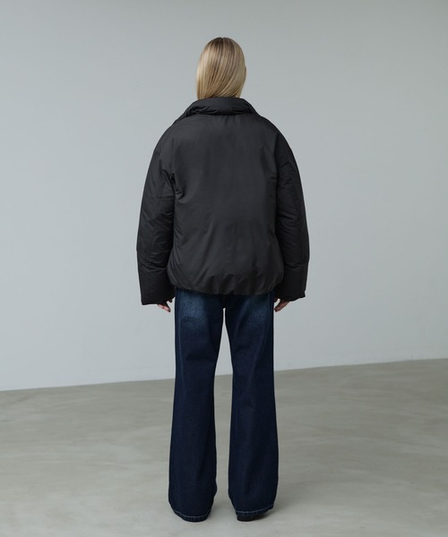 CALLNE（カルネ）の「【CALLNE】Double Zip padded Jacket/ダブルジップ中綿ジャケット(シームレス)（ダウンジャケット/コート・メンズ・ライトグレー/ブラック・M/L）」の16枚目の写真