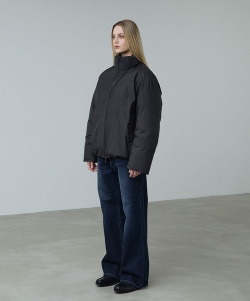 CALLNE（カルネ）の「【CALLNE】Double Zip padded Jacket/ダブルジップ中綿ジャケット(シームレス)（ダウンジャケット/コート・メンズ・ライトグレー/ブラック・M/L）」の21枚目の写真