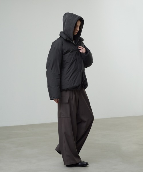 CALLNE】Double Zip padded Jacket/ダブルジップ中綿ジャケット