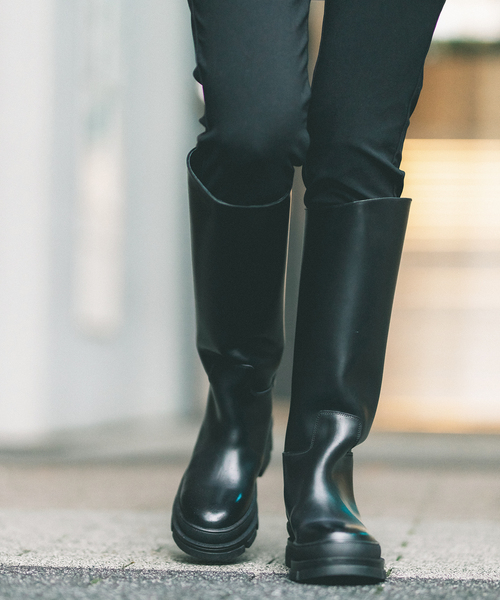 REMME(レメ)の「【REMME/レメ】ボリュームソールロングブーツ(ブーツ・レディース・ブラック・36/37/38)」の12枚目の写真