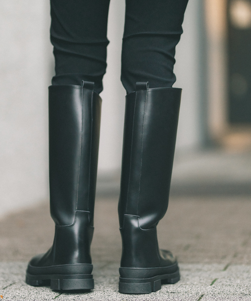 REMME(レメ)の「【REMME/レメ】ボリュームソールロングブーツ(ブーツ・レディース・ブラック・36/37/38)」の4枚目の写真