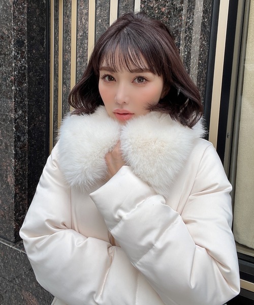 EIMY ISTOIRE（エイミーイストワール）の「EIMY DOWN DRESS 2022（ダウンジャケット/コート・レディース・ブラック/ベージュ/ホワイト・S/M）」の21枚目の写真