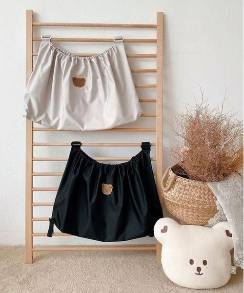 Bambin(ボンバン)の「【 Bambin / ボンバン 】 大容量 ベビーカー アンダー バッグ(ベビーカー/ベビーカー用品・レディース・オフホワイト/ブラック・FREE)」の11枚目の写真