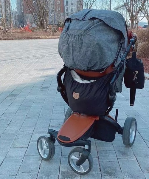 Bambin(ボンバン)の「【 Bambin / ボンバン 】 大容量 ベビーカー アンダー バッグ(ベビーカー/ベビーカー用品・レディース・オフホワイト/ブラック・FREE)」の16枚目の写真