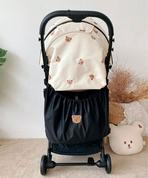 Bambin(ボンバン)の「【 Bambin / ボンバン 】 大容量 ベビーカー アンダー バッグ(ベビーカー/ベビーカー用品・レディース・オフホワイト/ブラック・FREE)」の14枚目の写真