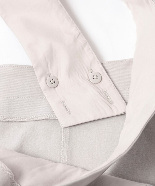 coen（コーエン）の「裏起毛サロペットスカート（ジャンパースカート・レディース・ライトグレー/ブラック・M/L）」の15枚目の写真