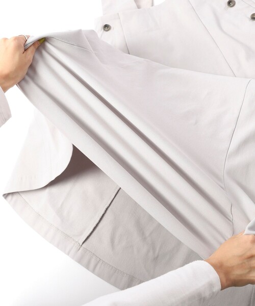 coen（コーエン）の「裏起毛サロペットスカート（ジャンパースカート・レディース・ライトグレー/ブラック・M/L）」の16枚目の写真